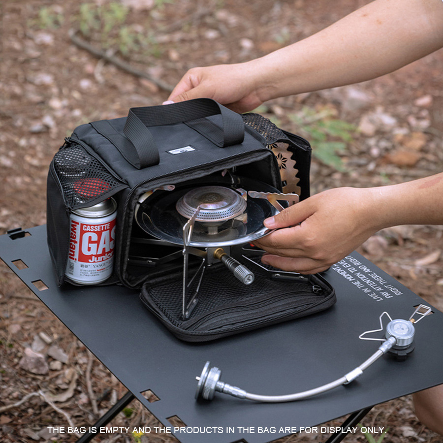 Coffee Equipment For Camping - 小型カセットストーブ用ガスタンクバッグ BKXD-5F-B キャンプ用コーヒー機器収納バッグ 多目的拡張バッグ