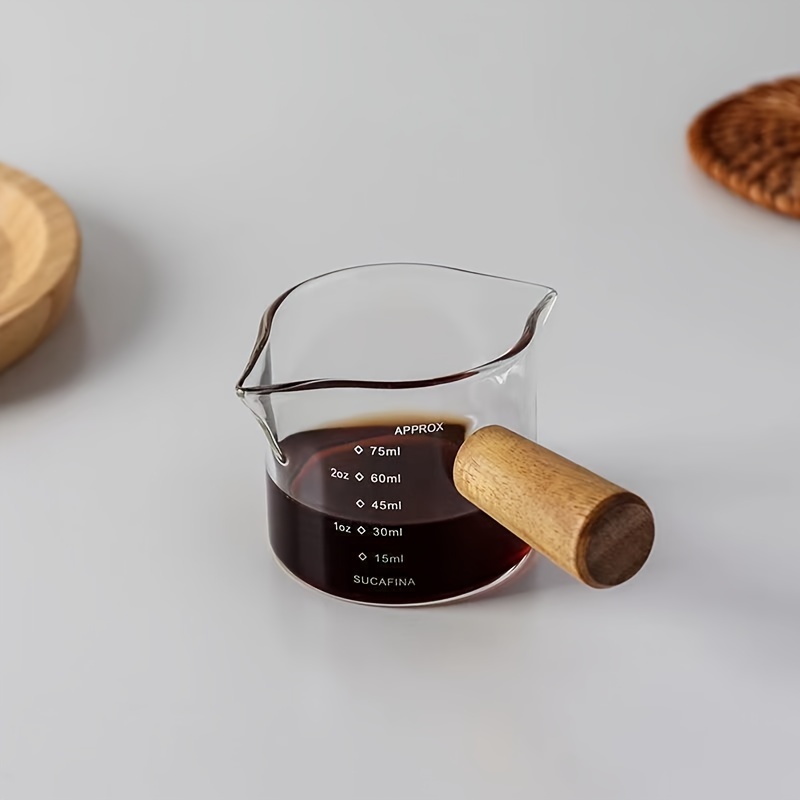 ダブルワイヤースパウト耐熱ガラス、測定カップ、ホウケイ酸ガラ - Espresso Shot Glass のレビューと価格