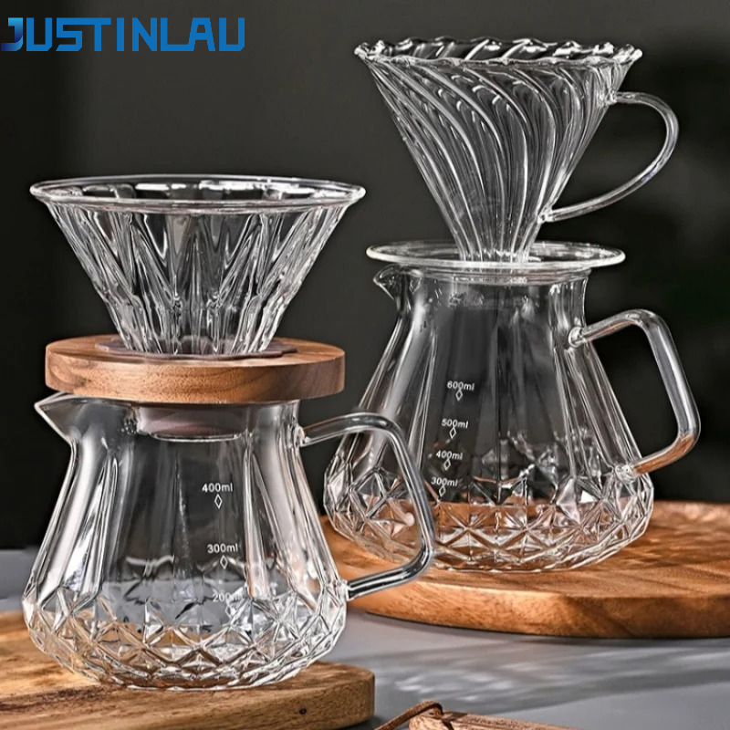 JUSTINLAU ハンドドリップコーヒーポットセット高ホウ - Espresso Shot Glass のレビューと価格